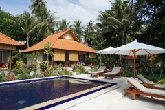 Pool area at Alam Mimpi, Bali